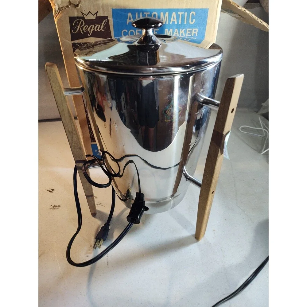 Regal Automatic Coffee Maker 10 To 30 Cups Stainless Steel Original Box (1075)